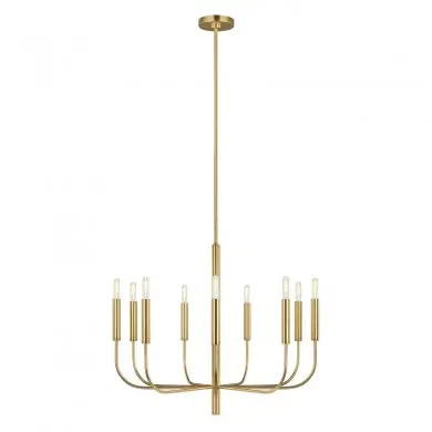 Lustre Doré Brianna 9x60W Laiton Bruni ELSTEAD LIGHTING FE BRIANNA9 BB