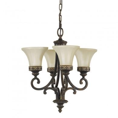 Lustre Drawing Room 4x100W Noyer ELSTEAD LIGHTING FE DRAWING ROOM4