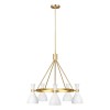 Suspension Joan 5x60W Laiton Blanc ELSTEAD LIGHTING FE JOAN5 MW