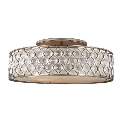 Plafonnier Lucia 6x60W Argent Bruni ELSTEAD LIGHTING FE LUCIA 6SF L