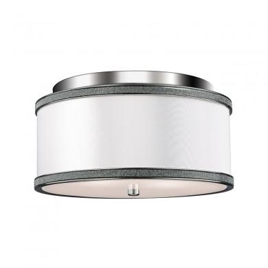 Plafonnier Pave 2x60W Nickel Poli ELSTEAD LIGHTING FE PAVE F S