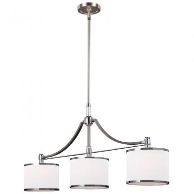 Suspension Prospect Park 3x60W Nickel Satiné Chrome ELSTEAD LIGHTING FE PROSPECT PARK 3P