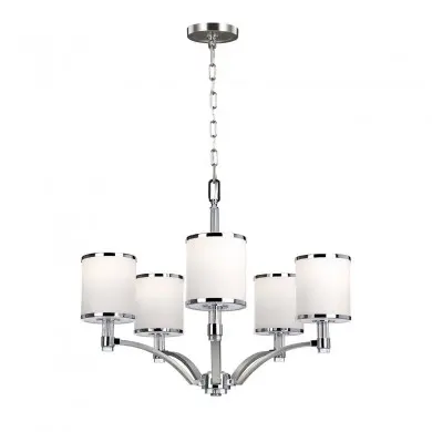 Lustre Prospect Park 5x60W Nickel Satiné Chrome ELSTEAD LIGHTING FE PROSPECT PARK5