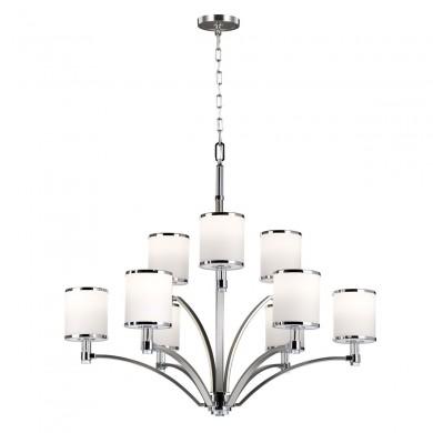 Lustre Prospect Park 9x60W Nickel Satiné Chrome ELSTEAD LIGHTING FE PROSPECT PARK9