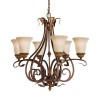 Lustre Sonoma Valley 6x60W Laiton Vieilli ELSTEAD LIGHTING FE SONOMAVALLEY6