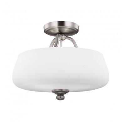 Plafonnier Vintner 3x60W Nickel Satiné ELS_fevintnersf FE VINTNER SF Plafonnier Vintner 3x60W Nickel Satiné ELSTEAD LIGHTING FE VINTNER SF