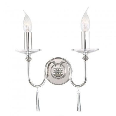 Applique Murale Finsbury Park 2x60W Nickel Poli ELS_fp2polnickel FP2 POL NICKEL Applique Murale Finsbury Park 2x60W Nickel Poli ELSTEAD LIGHTING FP2 POL NICKEL
