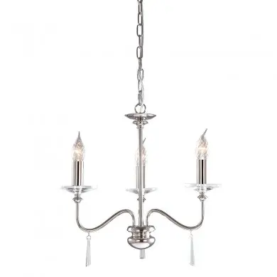 Lustre Finsbury Park 3x60W Nickel Poli ELS_fp3polnickel FP3 POL NICKEL Lustre Finsbury Park 3x60W Nickel Poli ELSTEAD LIGHTING FP3 POL NICKEL