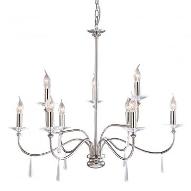 Lustre Finsbury Park 9x60W Nickel Poli ELSTEAD LIGHTING FP9 POL NICKEL