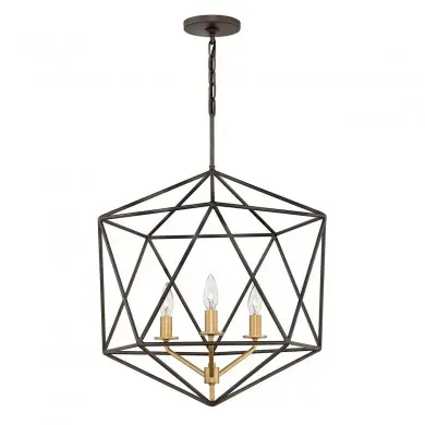 Suspension Astrid 3x60W Bronze Mat Métallique ELS_hkastrid3p HK ASTRID 3P Suspension Astrid 3x60W Bronze Mat Métallique ELSTEAD LIGHTING HK ASTRID 3P