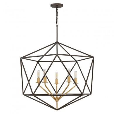 Suspension Astrid 5x60W Bronze Mat Métallique ELSTEAD LIGHTING HK ASTRID 5P