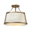 Plafonnier Charlotte 3x75W Caramel Brossé ELSTEAD LIGHTING HK CHARLOTTE SF BC