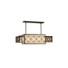 Lustre Remy 4x100W Bronze foncé et Or FEISS feremypa