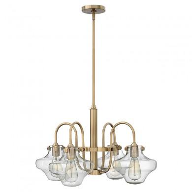 Suspension Congress 4x100W Caramel Brossé H362mm ELSTEAD LIGHTING HK CONGRESS4 B BC