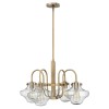 Suspension Congress 4x100W Caramel Brossé H362mm ELSTEAD LIGHTING HK CONGRESS4 B BC