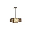 Lustre Remy 1x100W Bronze foncé et Or FEISS feremypb