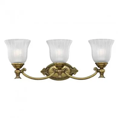 Applique Salle de Bain Francoise 3x3W LED Laiton Bruni ELS_hkfrancoise3bath HK FRANCOISE3 BATH Applique Salle de Bain Francoise 3x3W LED Laiton Bruni ELSTEAD LIGHTING HK FRANCOISE3 BATH
