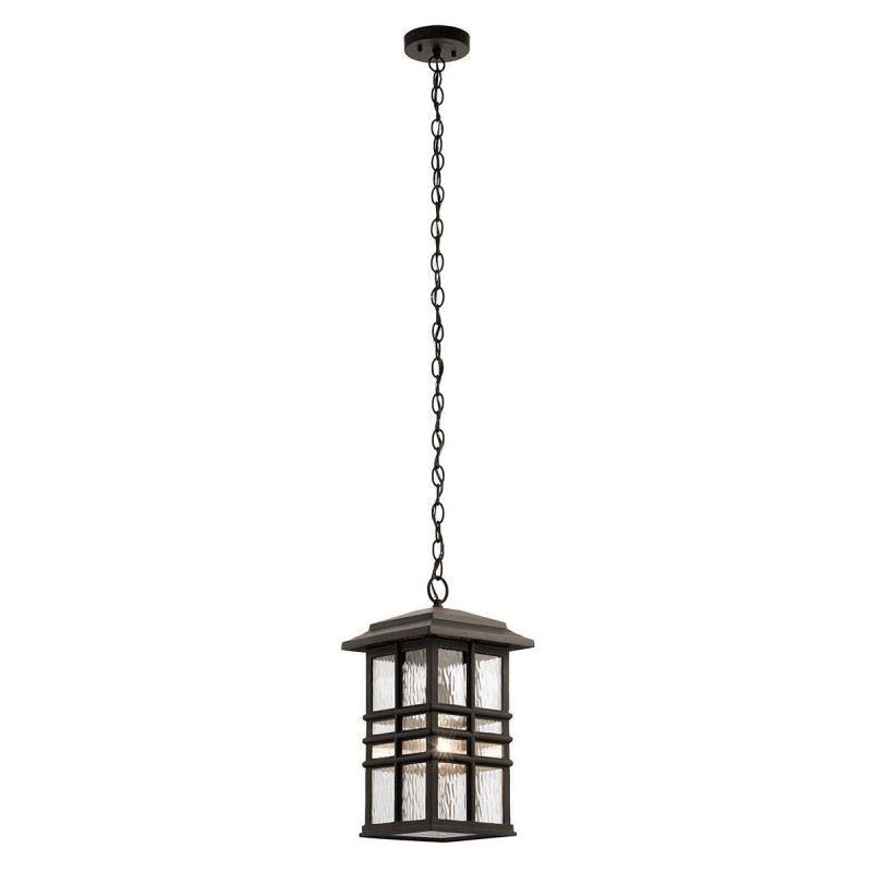 Suspension Beacon Square 1x40W Bronze Vieilli ELSTEAD LIGHTING KL BEACON SQUARE8 OZ