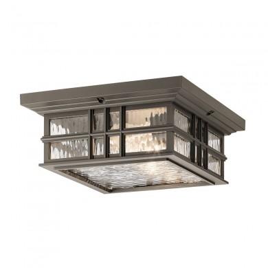 Plafonnier Carré Beacon Square 2x60W Bronze Vieilli ELSTEAD LIGHTING KL BEACON SQUARE F OZ