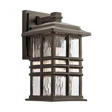 Applique Murale Beacon Square 1x40W Bronze Vieilli H302mm ELSTEAD LIGHTING KL BEACON SQUARE S OZ