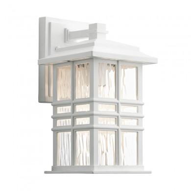 Applique Murale Beacon Square 1x40W Blanc H302mm ELSTEAD LIGHTING KL BEACON SQUARE S WHT