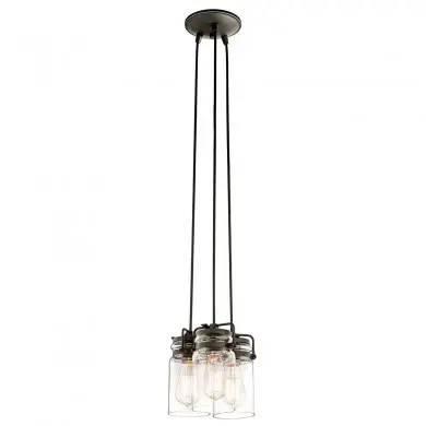 Suspension Brinley 3x60W Bronze Vieilli ELSTEAD LIGHTING KL BRINLEY3 OZ