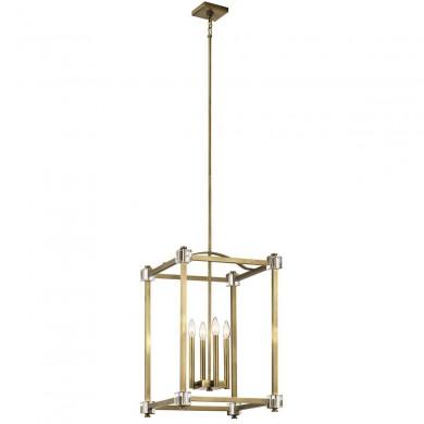 Suspension Cayden 4x60W Laiton Naturel H660mm ELSTEAD LIGHTING KL CAYDEN P L