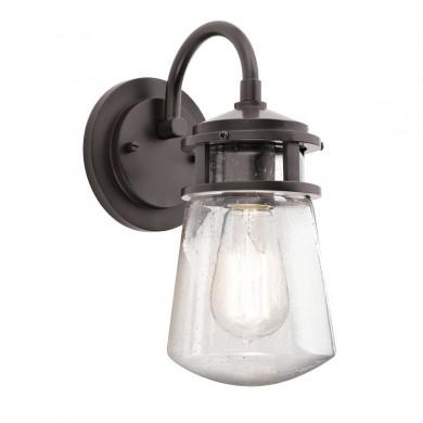 Applique Esterna Brilliant AG 44480/06 – Metallo E Vetro, Nero, 60W, Attacco E27