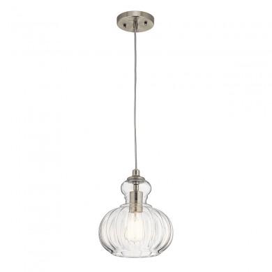 Suspension Riviera 1x60W Nickel Brossé H255mm ELSTEAD LIGHTING KL RIVIERA P A