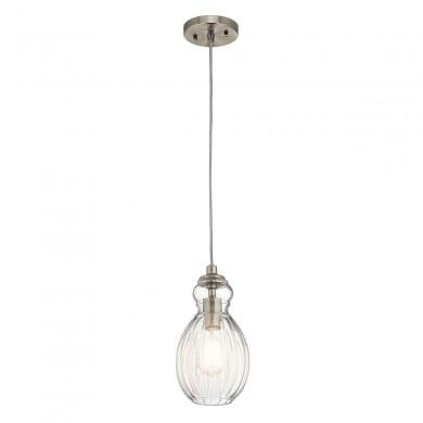 Suspension Riviera 1x60W Nickel Brossé H281mm ELSTEAD LIGHTING KL RIVIERA P C