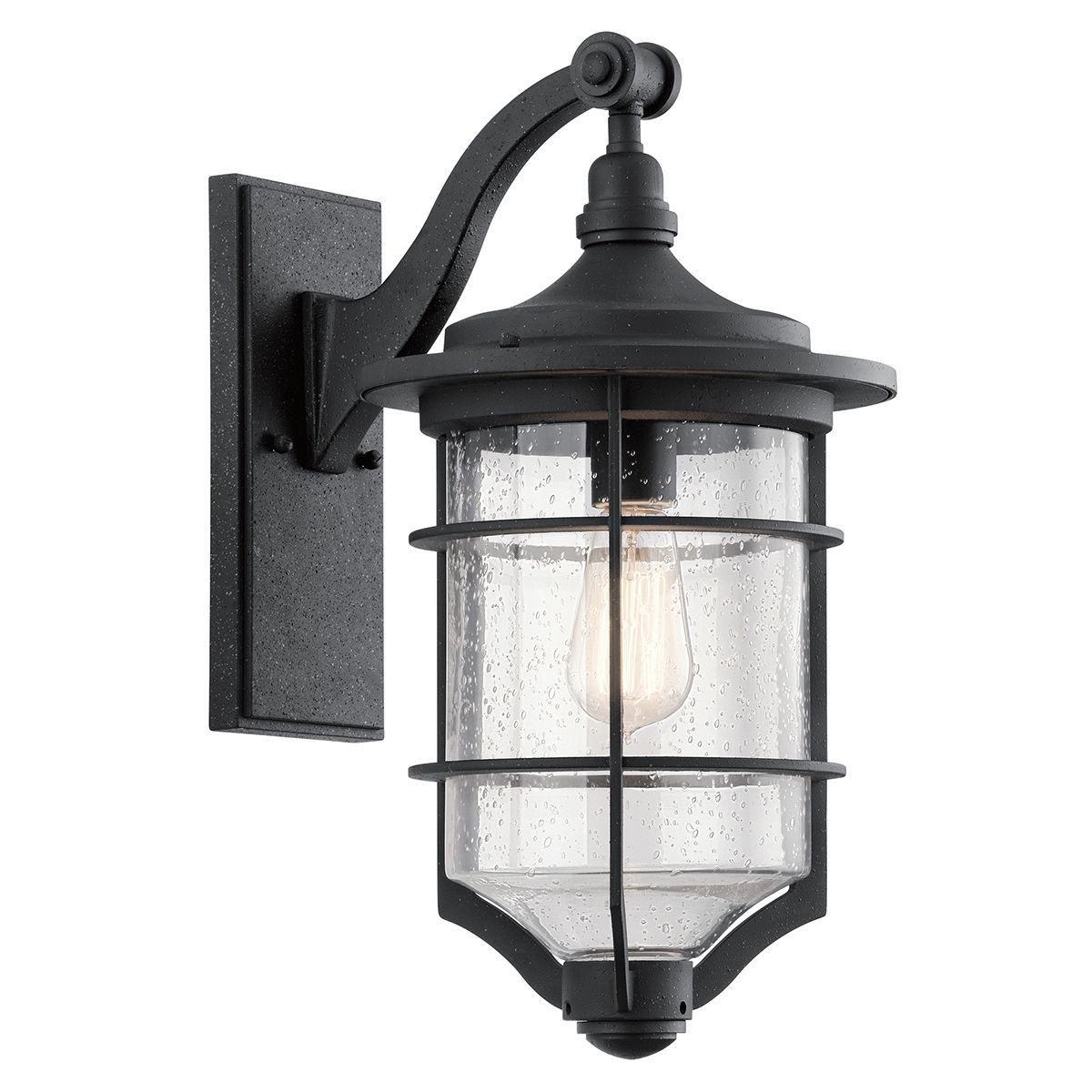 Applique Murale Brilliant Gaia Extérieur Noir Métal 60 W E27