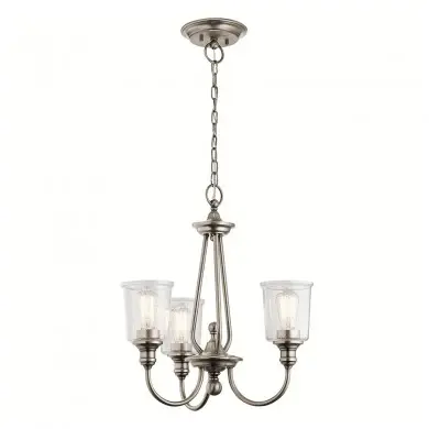 Lustre Waverly 3x60W Etain ELSTEAD LIGHTING KL WAVERLY3 CLP