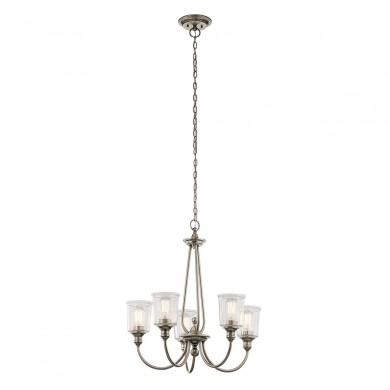 Lustre Waverly 5x60W Etain ELSTEAD LIGHTING KL WAVERLY5 CLP