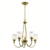 Lustre Waverly 5x60W Laiton Naturel ELSTEAD LIGHTING KL WAVERLY5 NBR