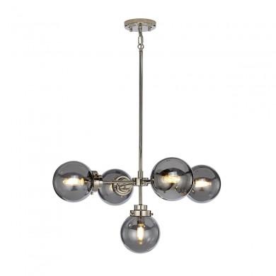 Suspension Boule Kula 5x8W LED Nickel Poli ELSTEAD LIGHTING KULA5