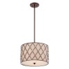 Suspension Brown Lattice 3x100W Cuivre ELSTEAD LIGHTING QZ BROWN LATTICE P M