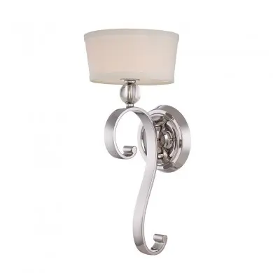 Applique Murale Madison Manor 1x3W LED Argent Impérial ELS_qzmadisonmanor1is QZ MADISON MANOR1 IS Applique Murale Madison Manor 1x3W LED Argent Impérial ELSTEAD LIGHTING QZ MADISON MANOR1 IS