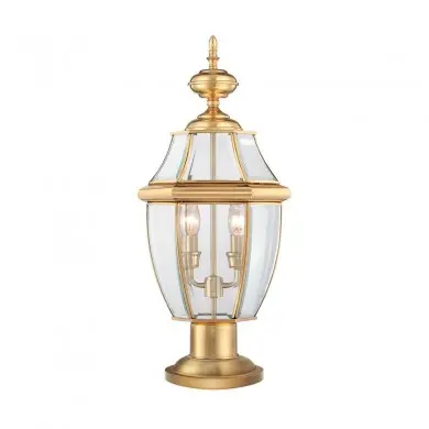 Borne Newbury 2x60W Laiton Poli ELSTEAD LIGHTING QZ NEWBURY3 L PB