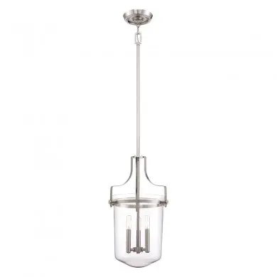 Suspension Penn Station 3x40W Nickel Brossé ELSTEAD LIGHTING QZ PENN STATION M BN