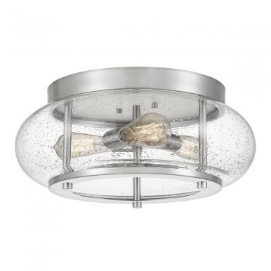 Plafonnier Trilogy 3x60W Nickel Brossé H180mm ELSTEAD LIGHTING QZ TRILOGY FM BN