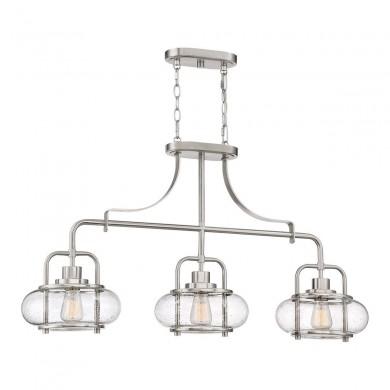 Suspension Trilogy 3x60W Nickel Brossé ELSTEAD LIGHTING QZ TRILOGY ISLE BN