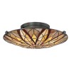 Plafonnier Tiffany Victory 2x60W Bronze ELSTEAD LIGHTING QZ VICTORY SF