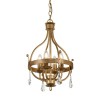 Suspension Windsor 4x60W Or Patiné ELSTEAD LIGHTING WINDSOR4 GOLD