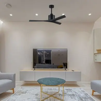 Ventilateur de Plafond Mollywood 132cm Noir ATLAS FAN MW-BK-BK-52