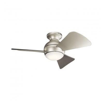 Ventilateur Plafond Sola 86cm Nickel Brossé Argenté KICHLER KLF-SOLA-34-BN