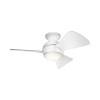 Ventilateur Plafond Sola 86cm Blanc KICHLER KLF-SOLA-34-WHT