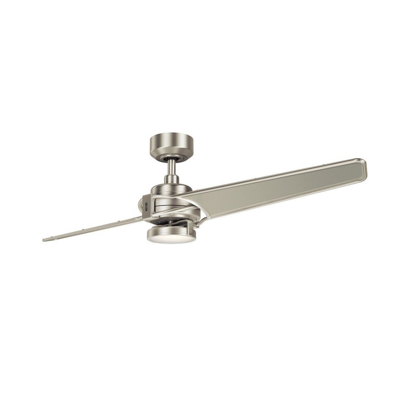 Ventilateur Plafond Xety 142cm Nickel Brossé Champagne ELS_KLF-XETY-56-BN KLF-XETY-56-BN Ventilateur Plafond Xety 142cm Nickel Brossé Champagne KICHLER KLF-XETY-56-BN