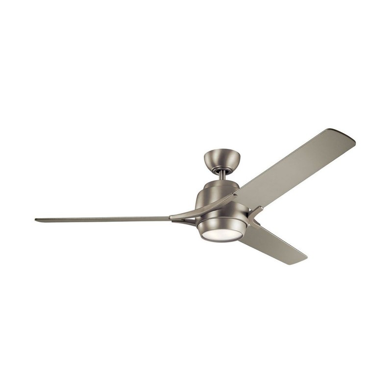 Ventilateur Plafond Zeus 152cm Nickel Brossé Argenté ELS_KLF-ZEUS-60-BN KLF-ZEUS-60-BN Ventilateur Plafond Zeus 152cm Nickel Brossé Argenté KICHLER KLF-ZEUS-60-BN
