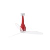 Ventilateur Plafond Eterfan 128cm Rouge brillant transparent FARO 32005