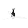 Ventilateur Plafond Mini Eterfan LED 128cm Noir brillant transparent FARO 32026-10
